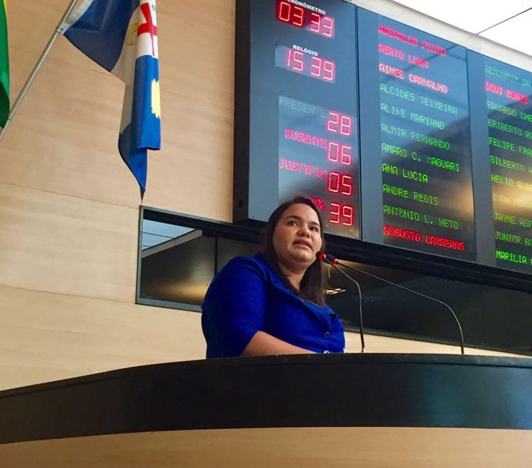 Vereadora Missionária Michele Collins alerta sobre o aumento da violência no estado.